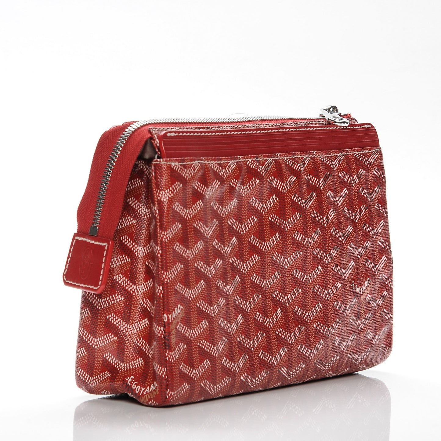 Goyardine Miroir Toiletry Bag PM Red