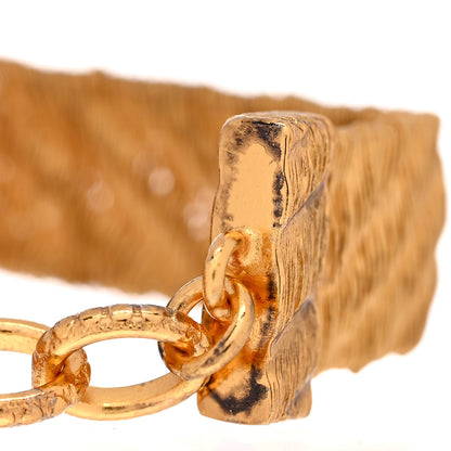 Gucci Metal GG Lion Head Bracelet Aged Gold 5 of 5