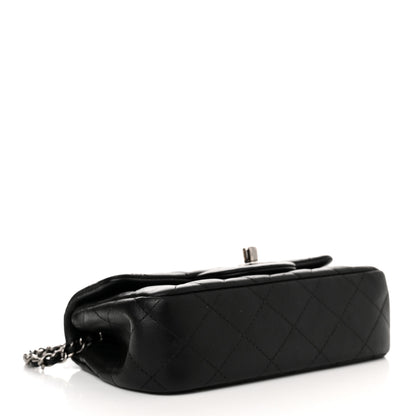 Chanel Lambskin Quilted Extra Mini Rectangular Flap Black 4 of 12