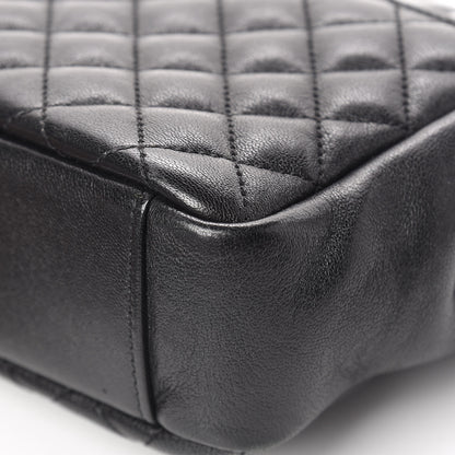 Saint Laurent Sheepskin Tri-Quilt Monogram Medium Soft Envelope Bag Black 11 of 13