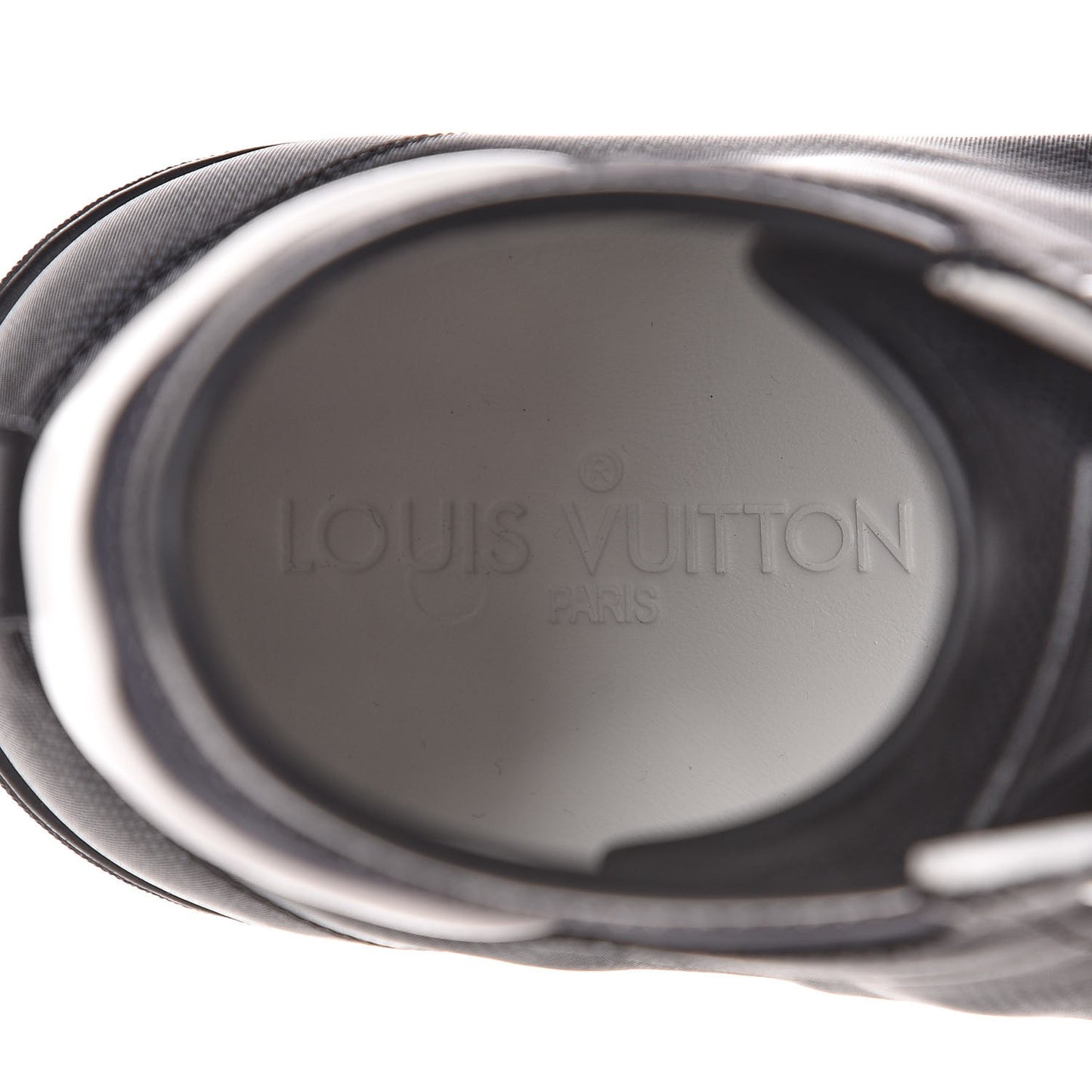 Nylon Damier Graphite Baseball High Top Sneaker Boots 5.5