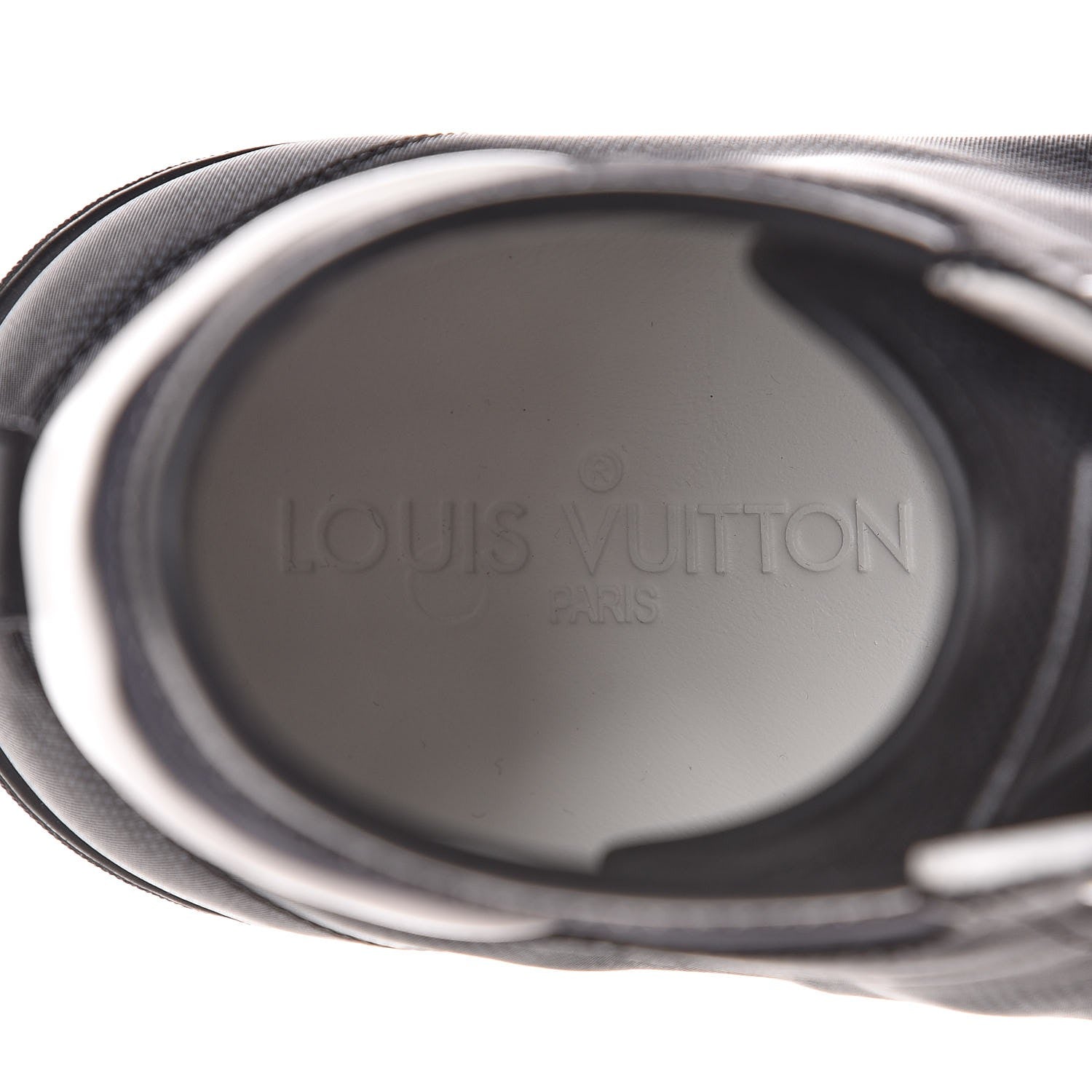 Louis Vuitton Nylon Damier Graphite Baseball High Top Sneaker Boots 5.5 7 of 8