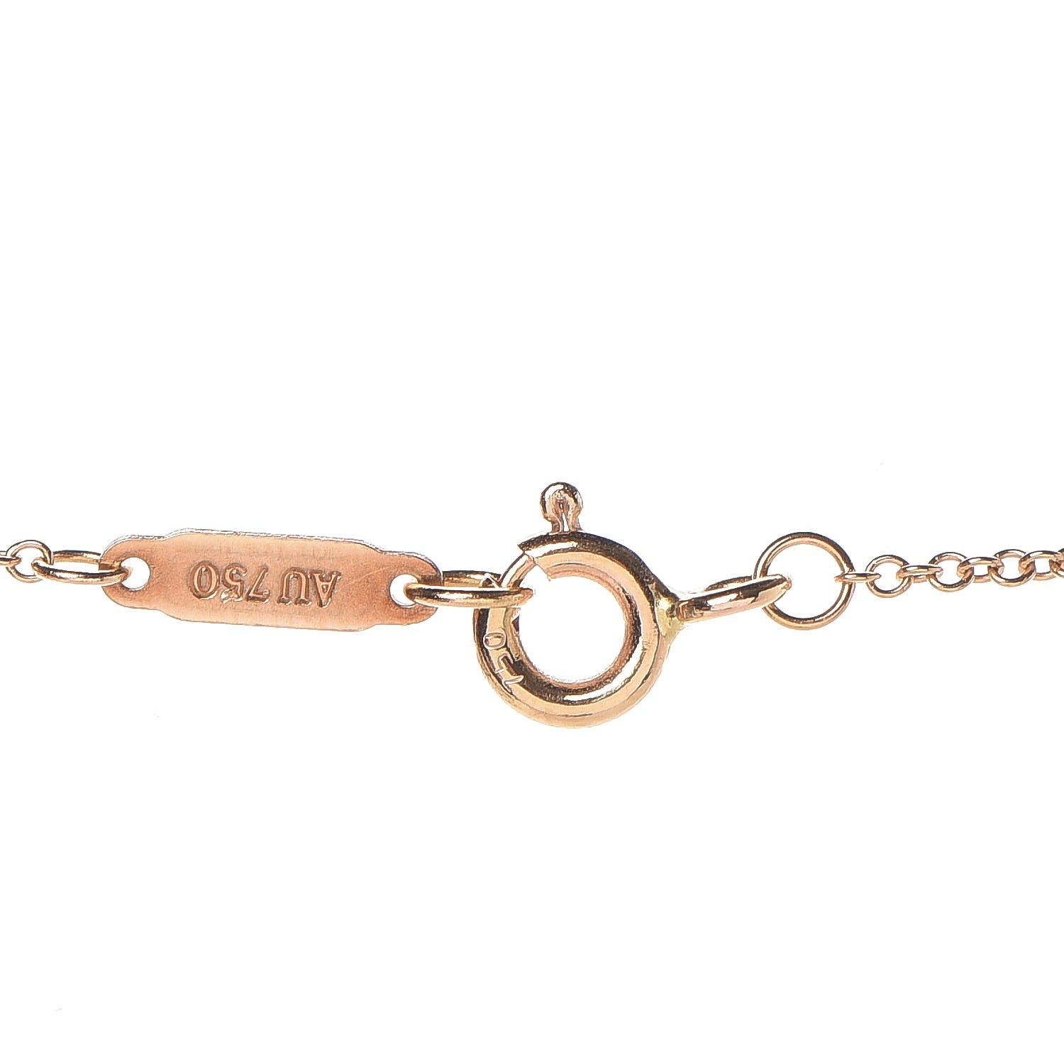 Tiffany 18K Yellow Gold Mini Heart Key Pendant Necklace 7 of 8