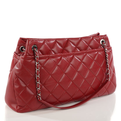 Chanel Caviar Quilted Timeless CC Soft Tote Red 3 of 7