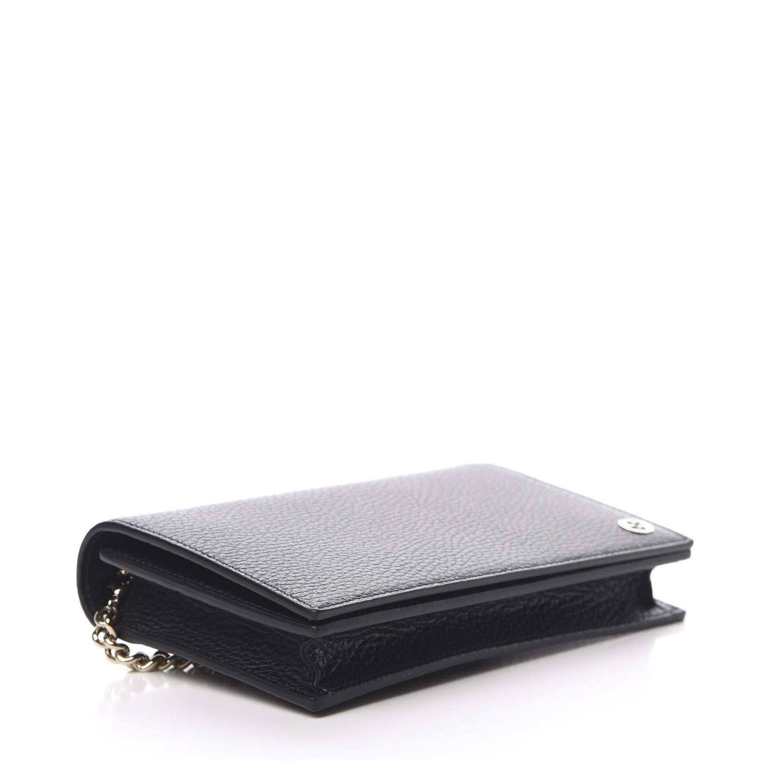 Gucci Dollar Calfskin Medium Betty Chain Wallet Black 4 of 11