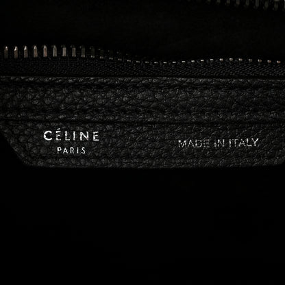 Celine Drummed Calfskin Micro Luggage Black 6 of 10