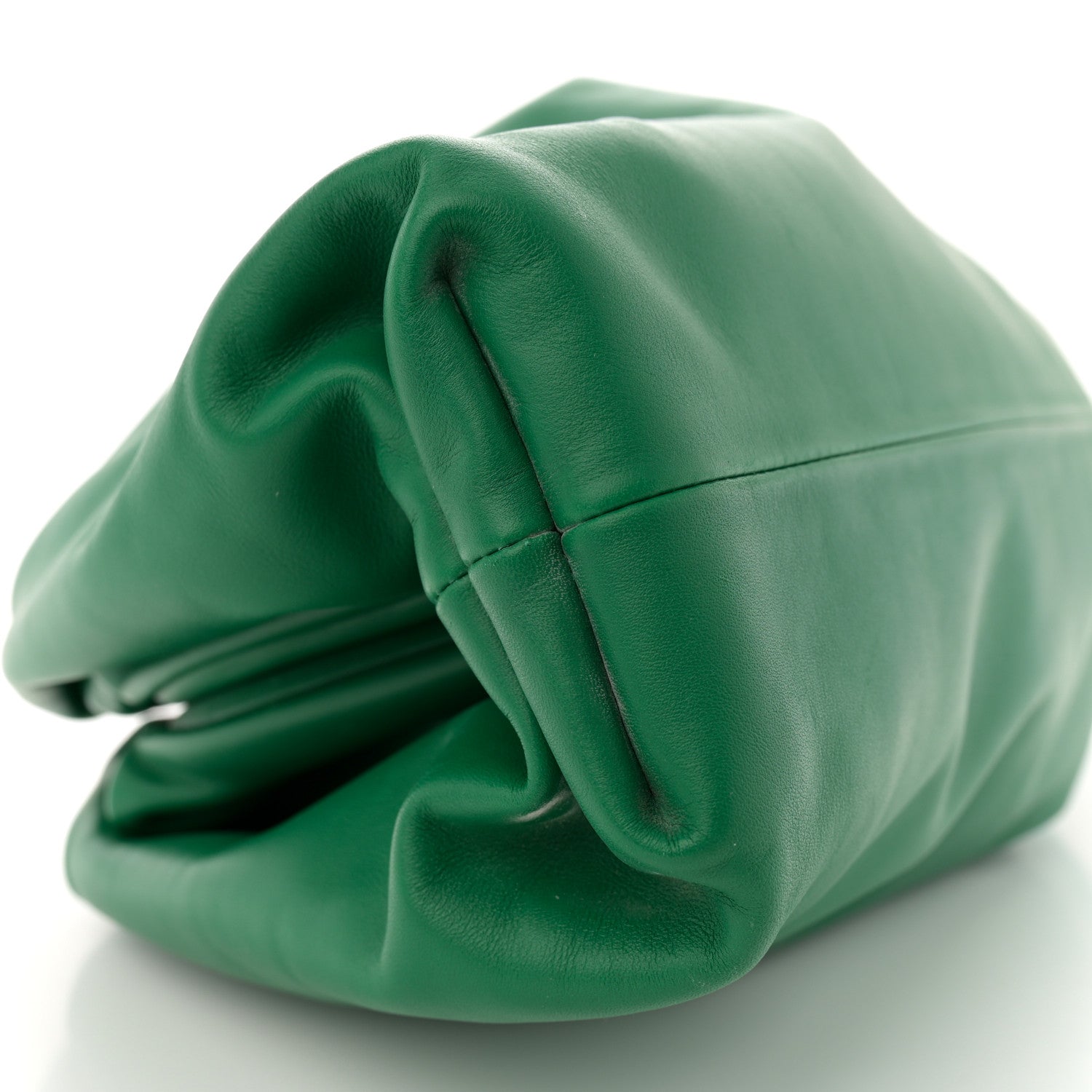 Bottega Veneta Smooth Butter Calf The Pouch Oversized Clutch Racing Green 9 of 12