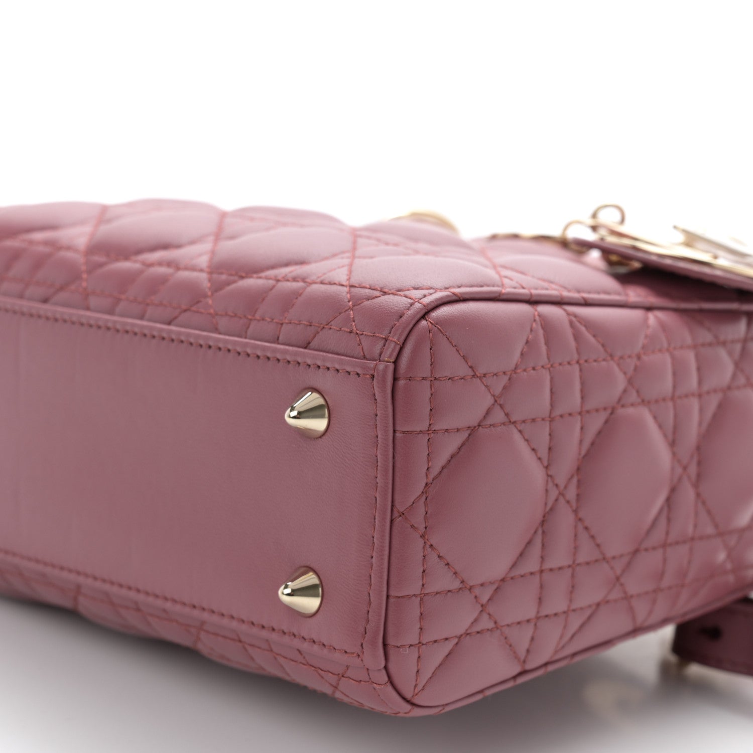 Christian Dior Lambskin Cannage Small My ABCDior Lady Dior Pink Honey 10 of 11