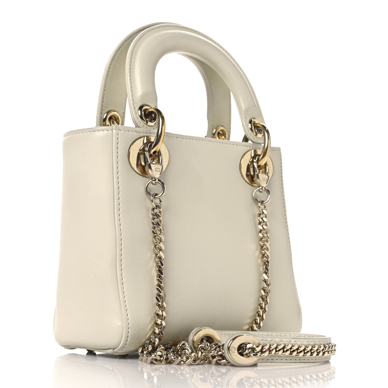 Christian Dior Calfskin Niki De Saint Phalle Dioramour Mini Supple Lady Dior White Multicolor 3 of 15
