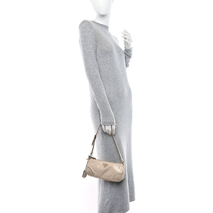 Prada Soft Lux Calfskin Re-Edition 2002 Shoulder Bag Travertine 2 of 9