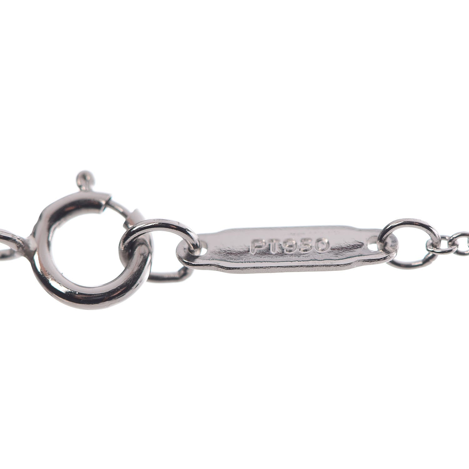Tiffany Platinum 18K Rose White Gold Fancy Pink Diamond Crown Key Pendant Necklace 7 of 9