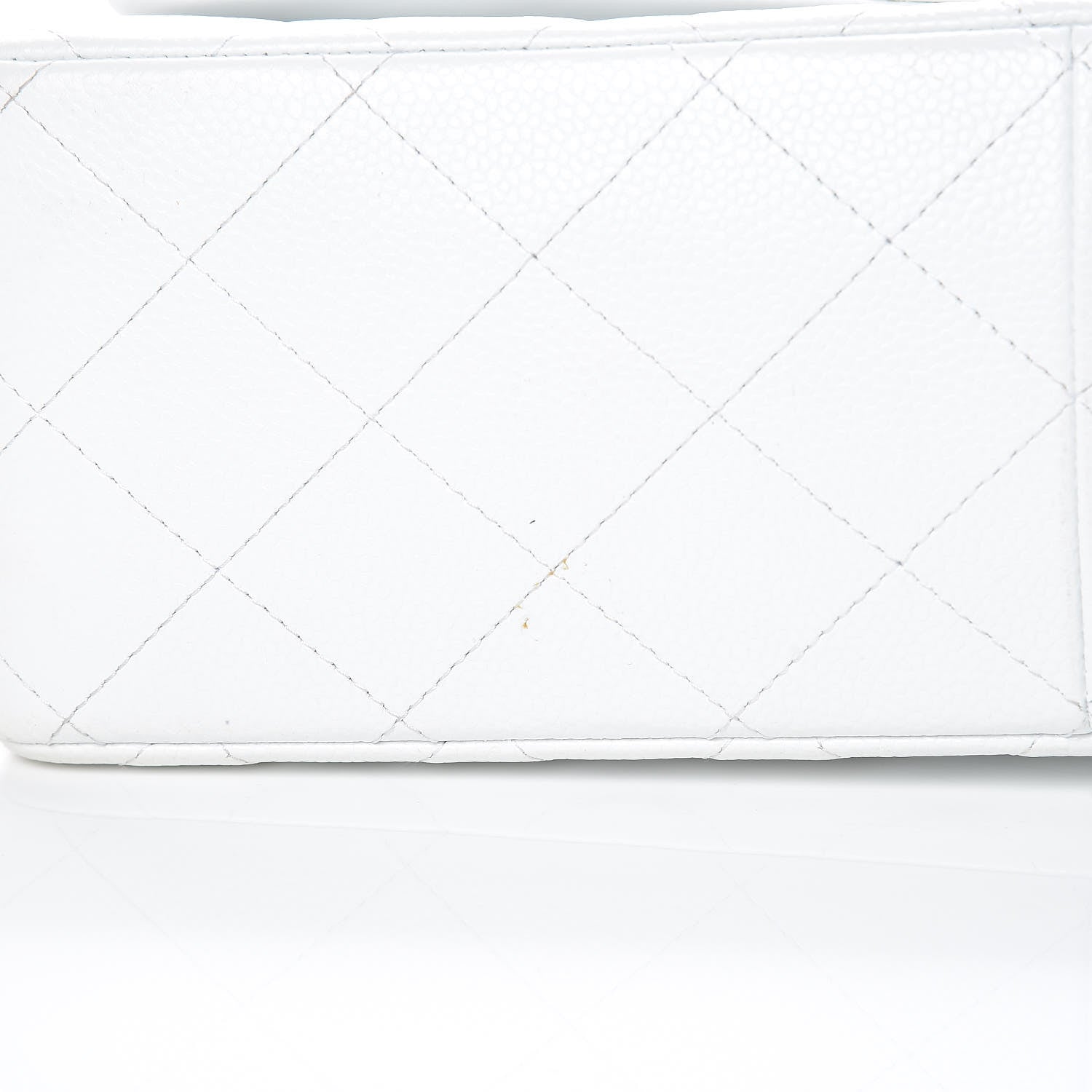 Chanel Caviar Quilted Jumbo Double Flap White 17 of 17