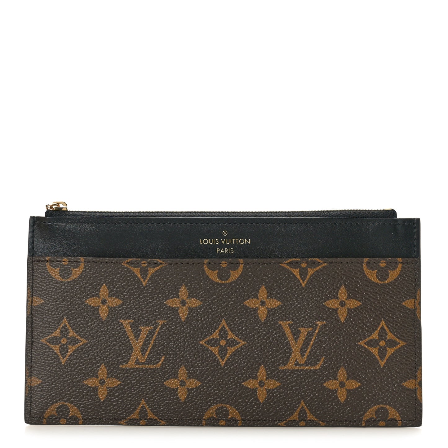Monogram Slim Purse Black