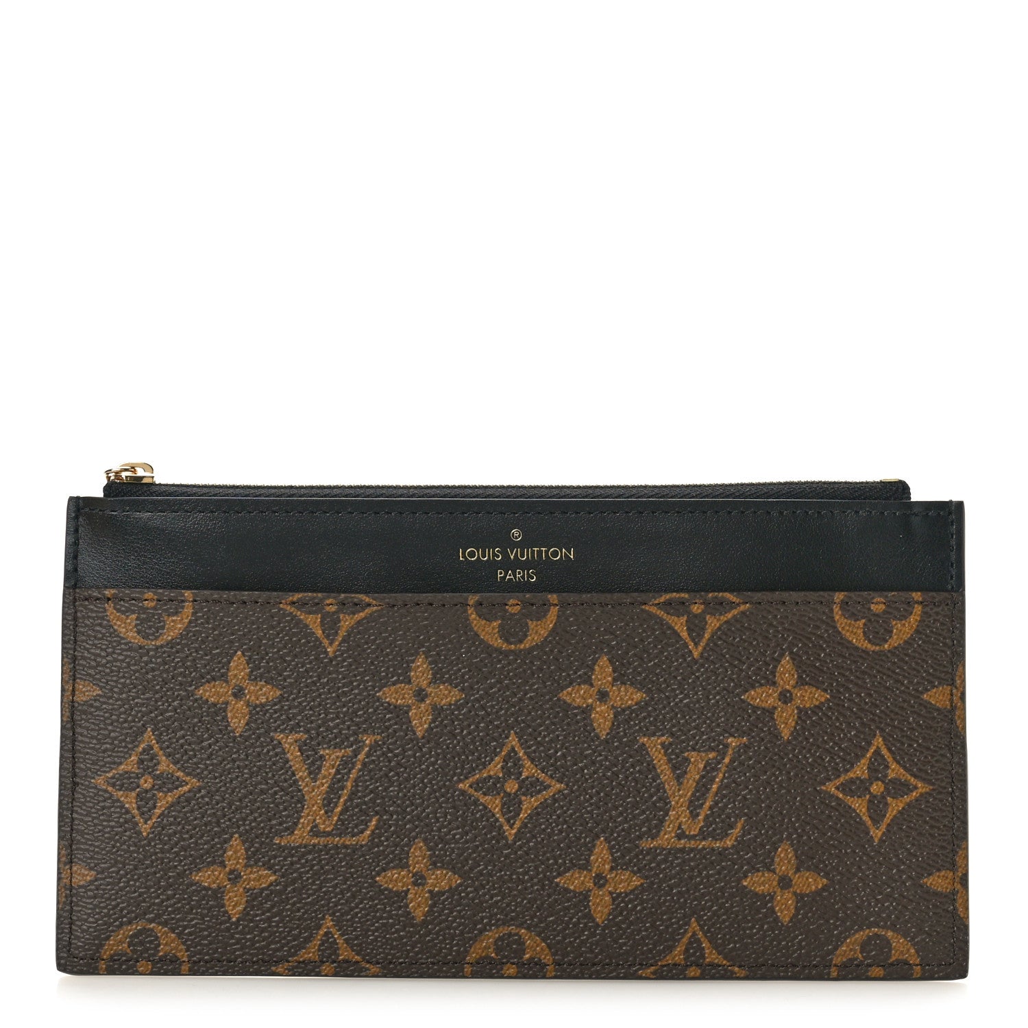 Louis Vuitton Monogram Slim Purse Black 1 of 8
