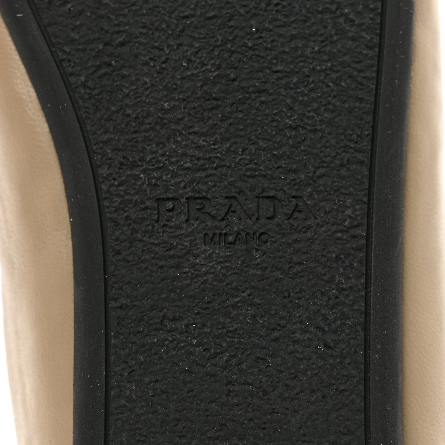 Prada Nappa Soft Padded Triangle Ballet Flats 38 Deserto 6 of 9