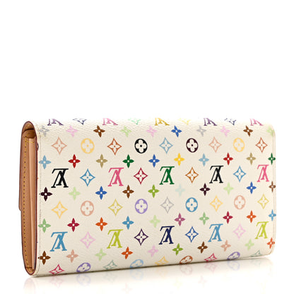 Louis Vuitton Monogram Multicolor Sarah Wallet White 3 of 7