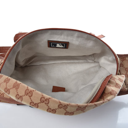 Gucci X MLB GG Monogram LA Dodgers Convertible Belt Bag Beige Ruggine Ivory 6 of 10