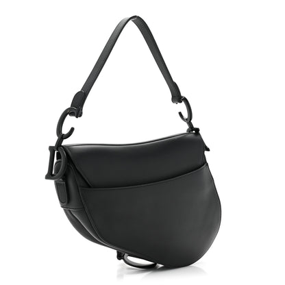 Christian Dior Ultra Matte Calfskin Saddle Bag Black 3 of 10