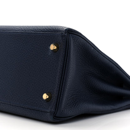Hermes Togo Kelly Retourne 28 Bleu Nuit 8 of 11