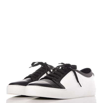 Chanel Calfskin Gum Womens CC Sneakers 41 Black White 3 of 14