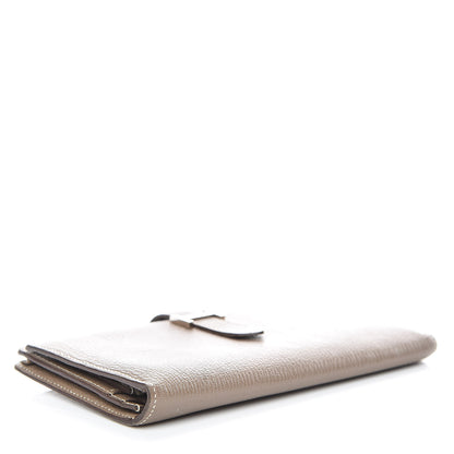 Hermes Chèvre Mysore Bearn Gusset Wallet Etoupe 4 of 12