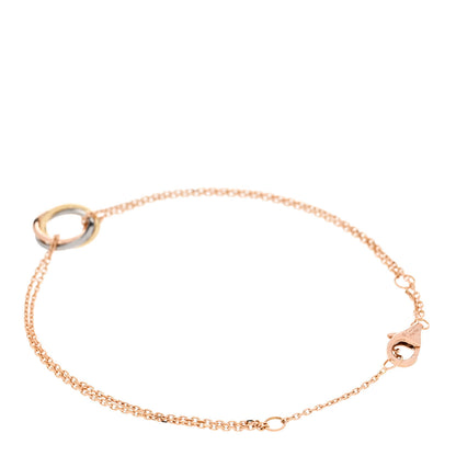 Cartier 18K Pink Yellow White Gold Trinity Bracelet 2 of 3