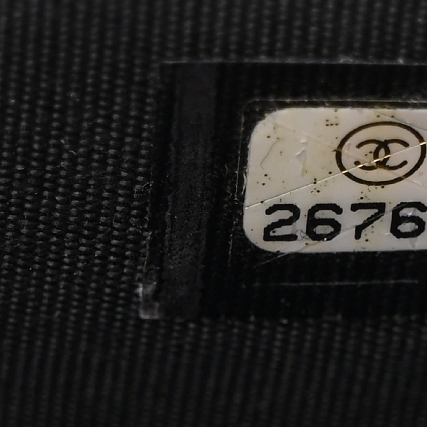 Lambskin Chevron Quilted Trendy CC Wallet On Chain WOC Black