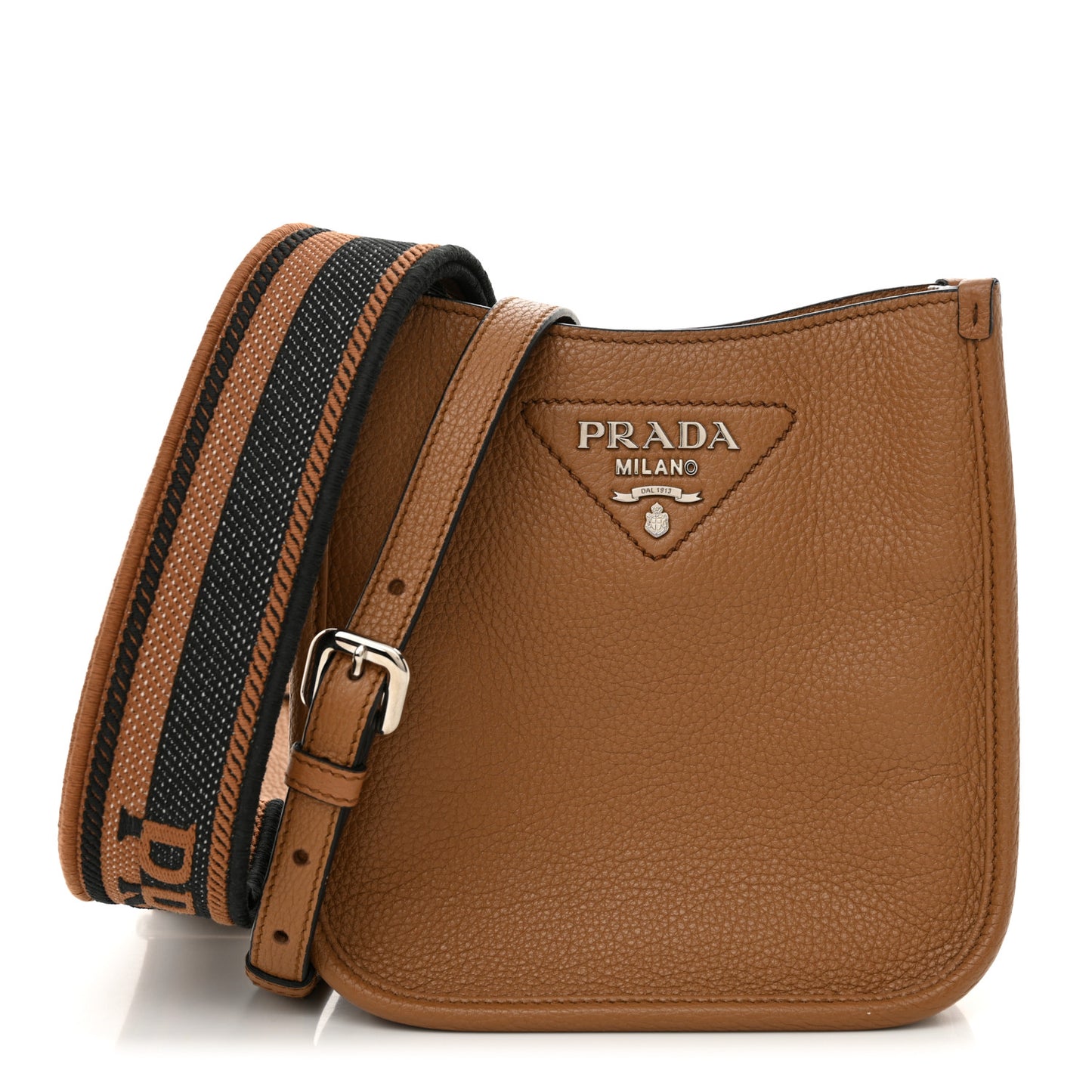 Vitello Daino Soft Mini Hobo Messenger Bag Caramel