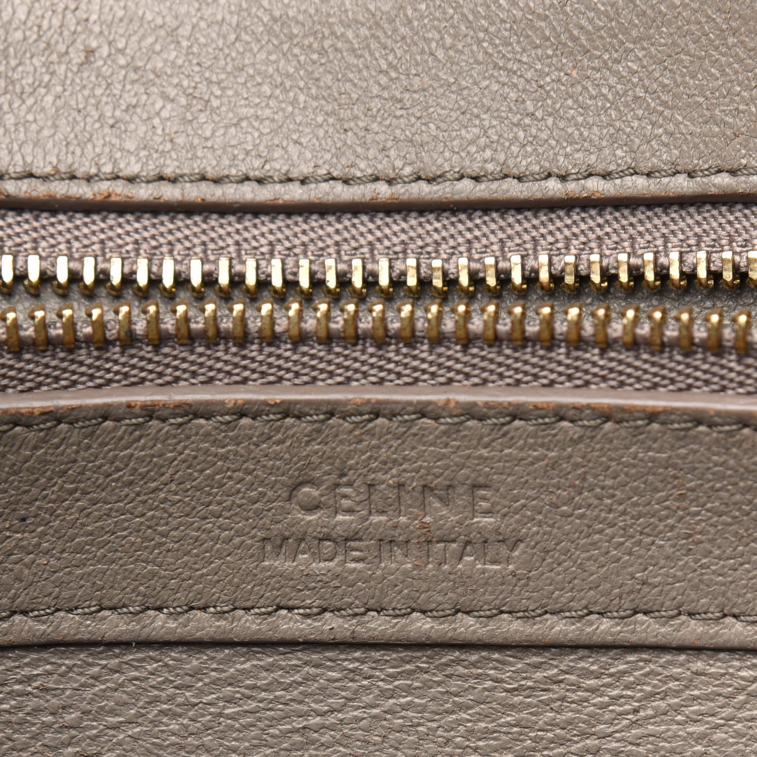 Celine Crocodile Embossed Nubuck Small Belt Cabas Phantom Beige 6 of 33