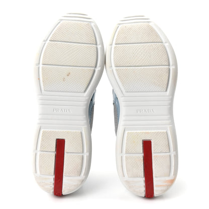 Prada Patent America's Cup Patchwork Sneakers 36.5 Celeste 6 of 10