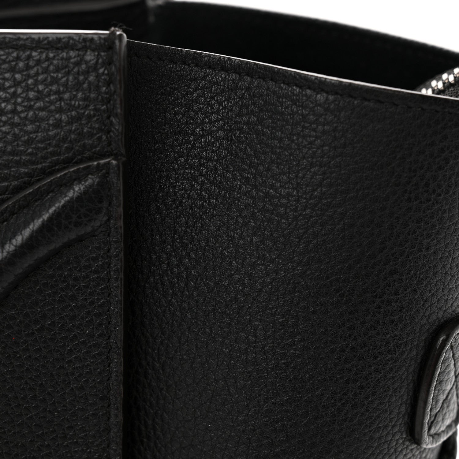 Celine Drummed Calfskin Mini Luggage Black 19 of 19