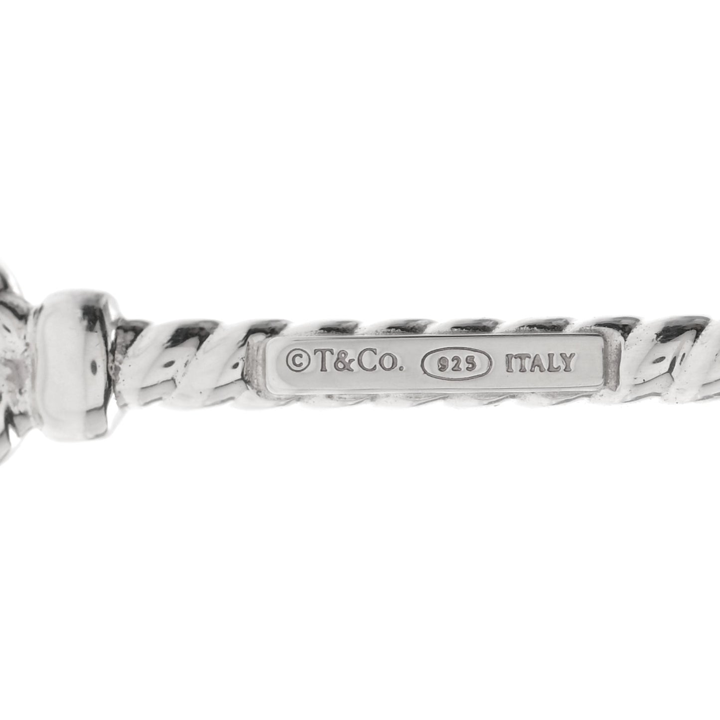 Sterling Silver Twist Heart Key Pendant