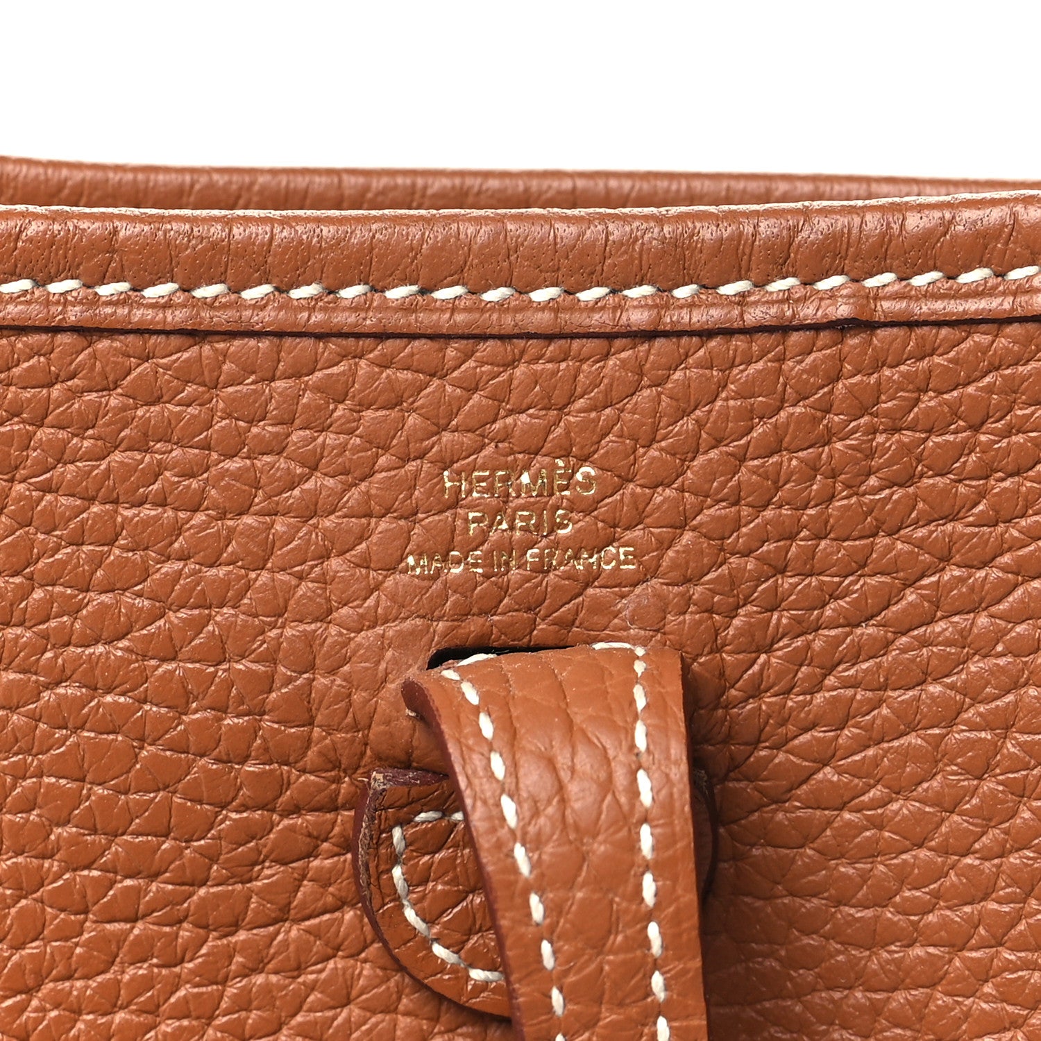 Hermes Taurillon Clemence Evelyne TPM Gold 6 of 11