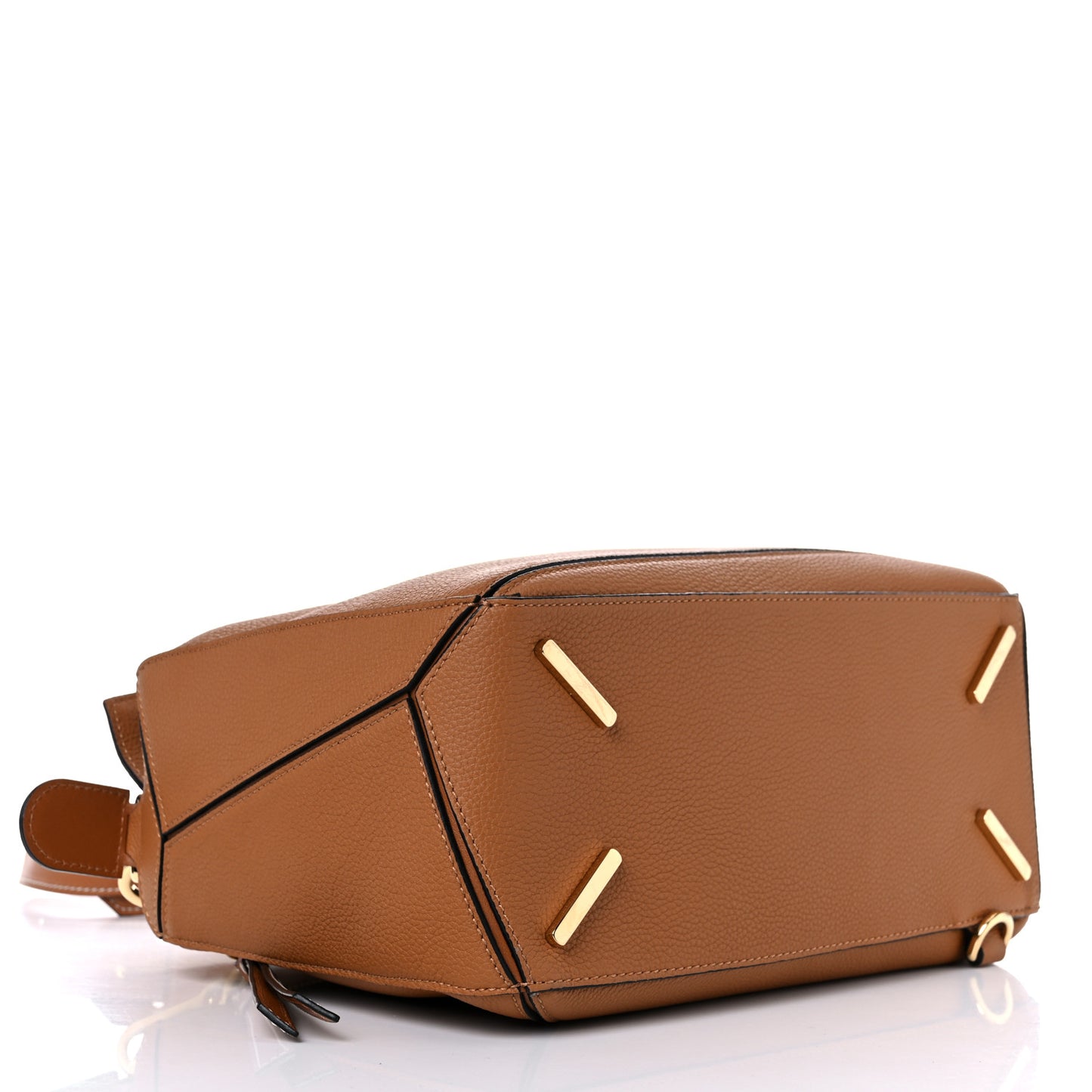 Calfskin Medium Puzzle Bag Light Caramel
