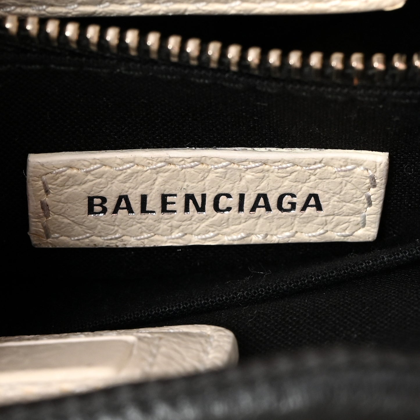 Calfskin Logo XXS Shopping Tote White