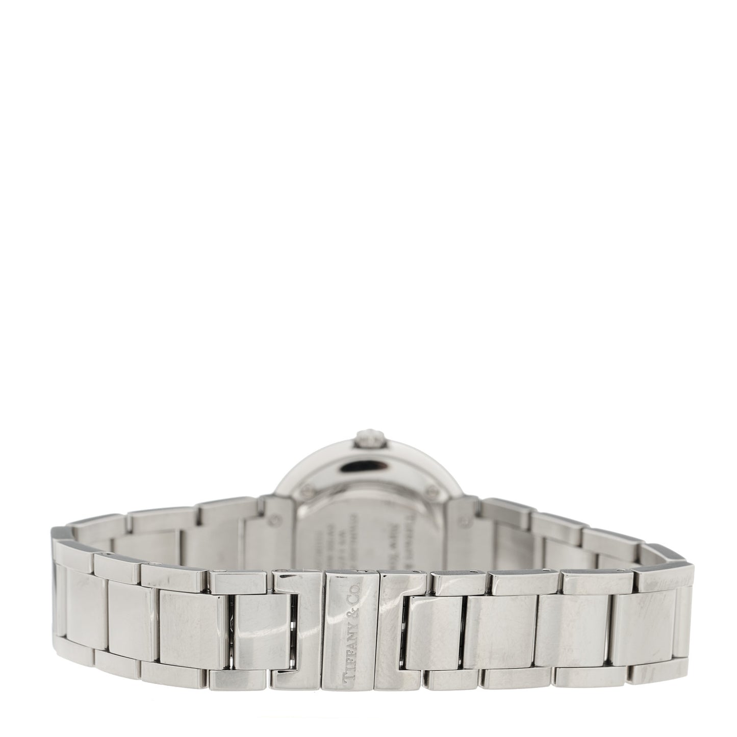 Stainless Steel Diamond Bezel 24mm Atlas 2-Hand Quartz Watch Silver