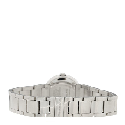 Tiffany Stainless Steel Diamond Bezel 24mm Atlas 2-Hand Quartz Watch Silver 3 of 5