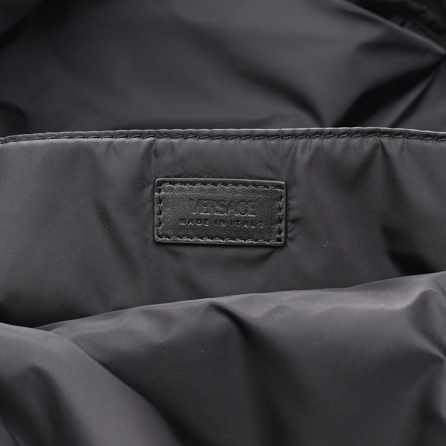 Nylon Barocco Signature Print Backpack Black