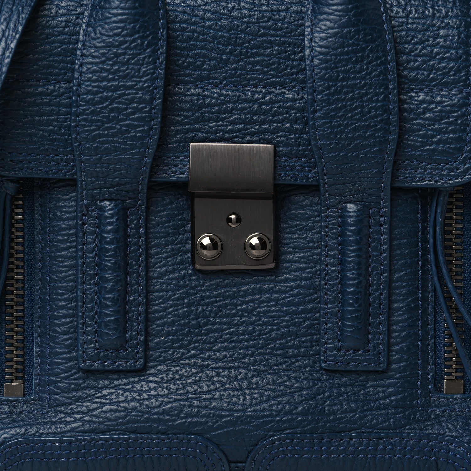 3.1 Phillip Lim Textured Calfskin Mini Pashli Satchel Ink 9 of 11