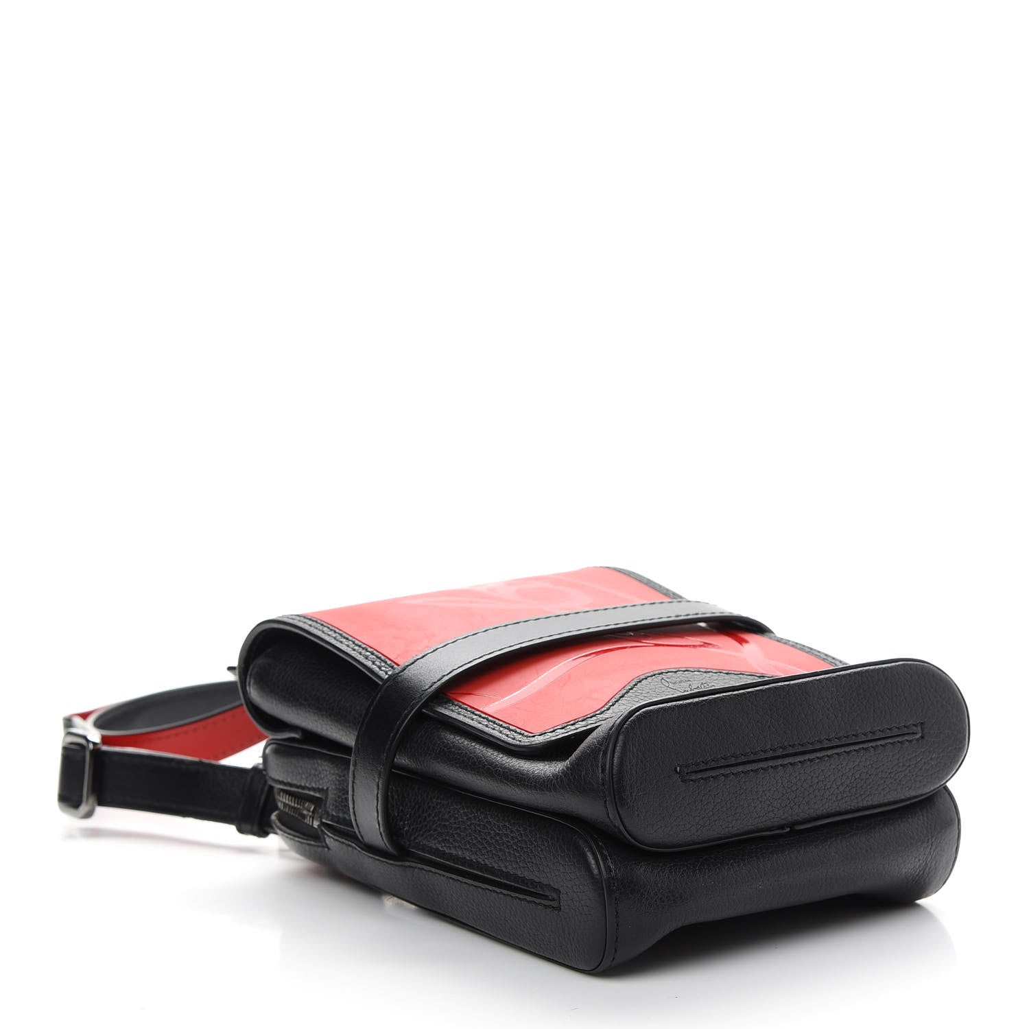 Christian Louboutin Calfskin Rubber Bench Reporter Loubi Black 4 of 11
