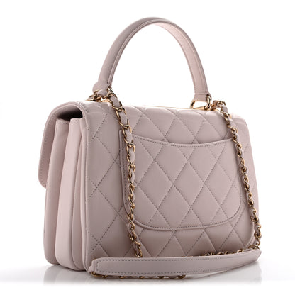Chanel Lambskin Quilted Small Trendy CC Dual Handle Flap Bag Light Purple 3 of 12
