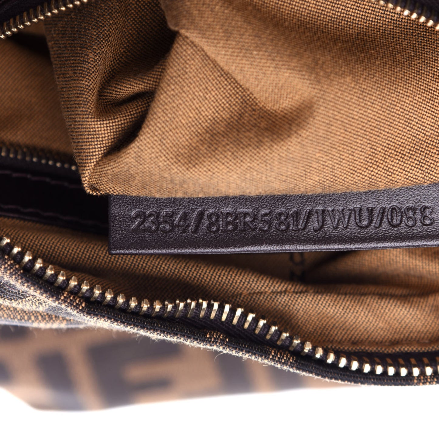 Zucca Small Chef Chain Hobo Tobacco