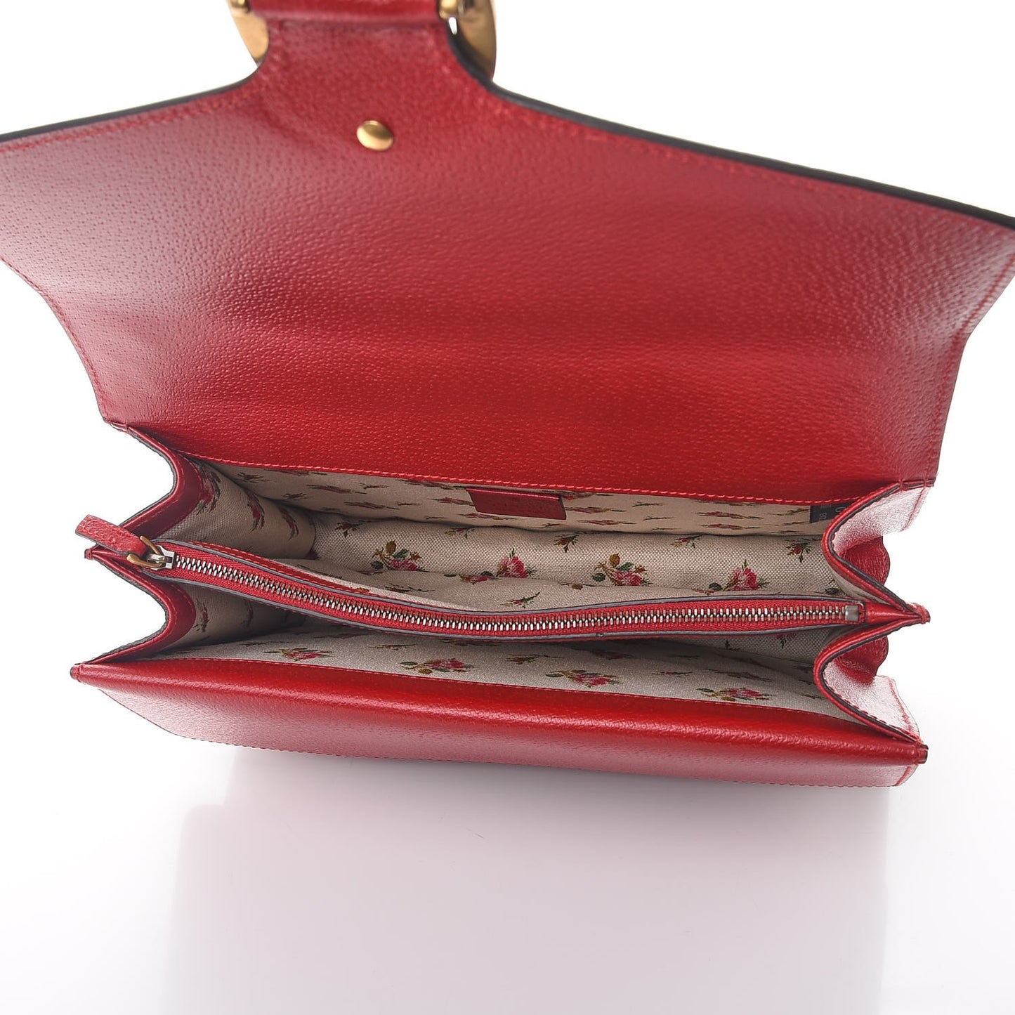 Textured Calfskin Web Medium Dionysus Shoulder Bag Hibiscus Red