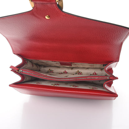 Gucci Textured Calfskin Web Medium Dionysus Shoulder Bag Hibiscus Red 5 of 7