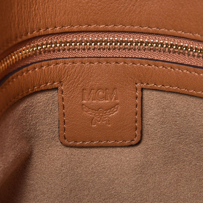 MCM Visetos Studded Medium Tote Cognac 10 of 13