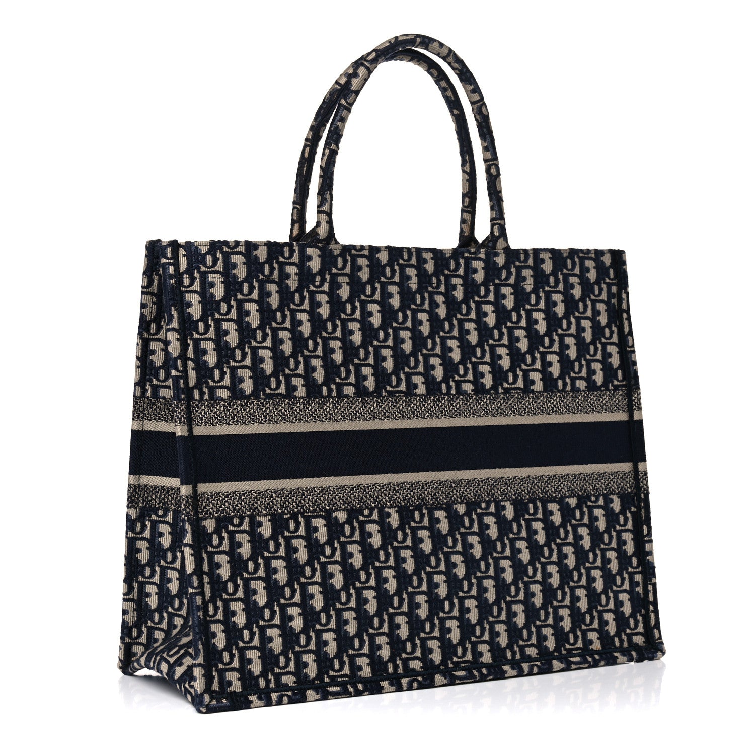 Christian Dior Oblique Book Tote Blue Multicolor 3 of 15