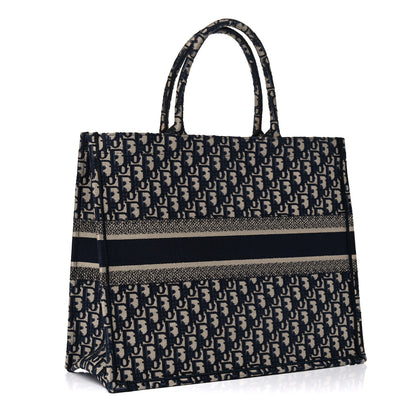 Christian Dior Oblique Book Tote Blue Multicolor 3 of 15