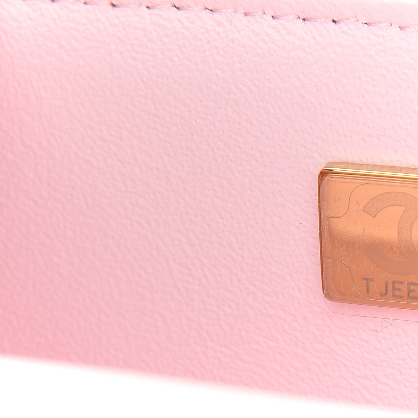 Lambskin Quilted Mini Top Handle Rectangular Flap Light Pink