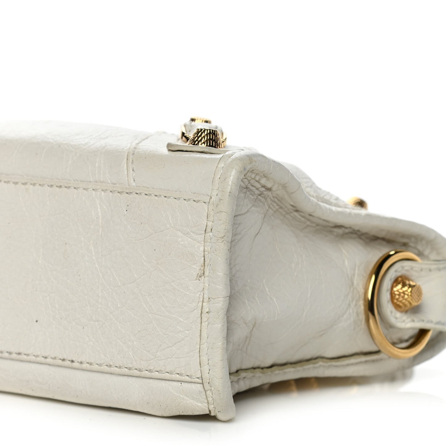 Agneau Giant 12 Gold Hardware Mini City Ivory