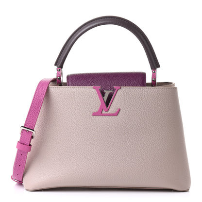 Louis Vuitton Taurillon Capucines PM Galet Violet 1 of 17